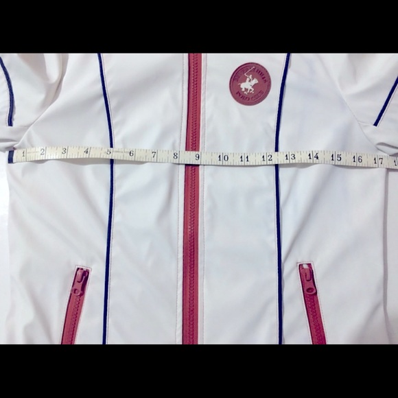 VINTAGE BEVERLY HILLS  WHITE LEATHER JACKET - Picture 4 of 8